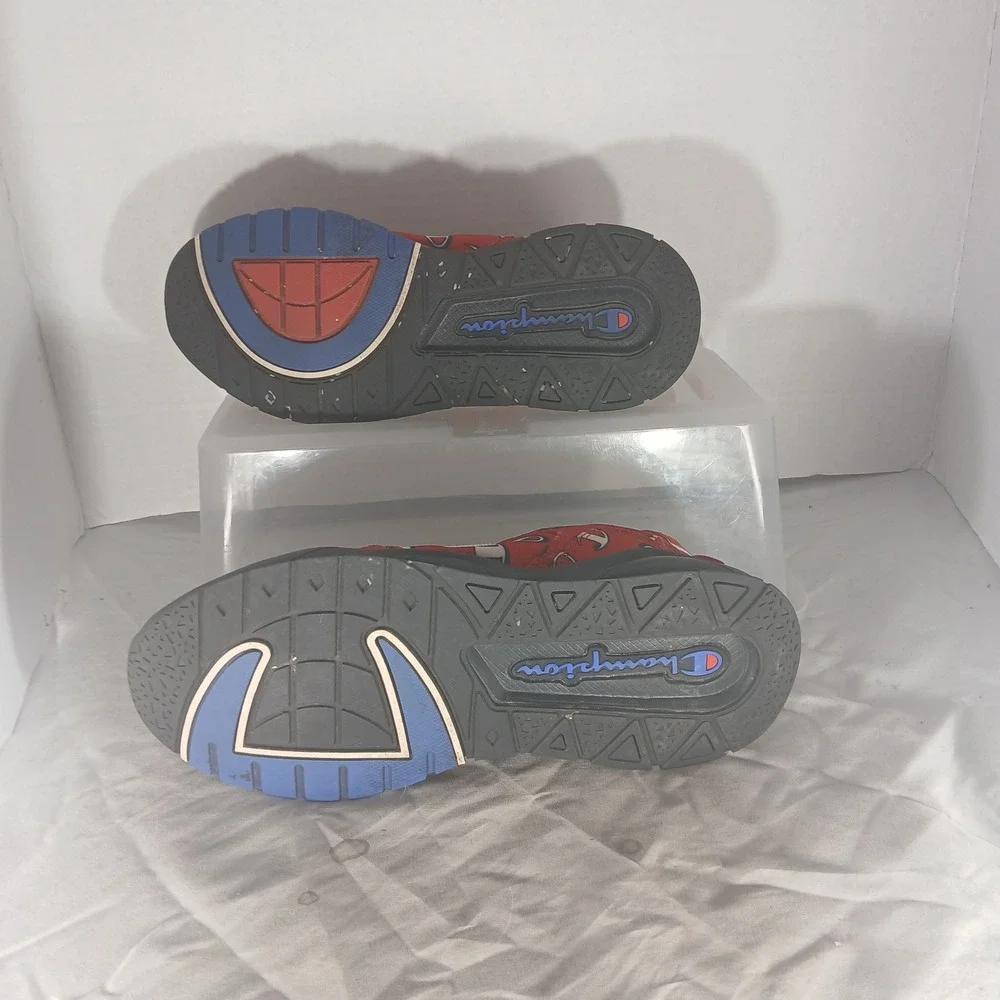 Champion 93Eighteen Repeat‎ C Sneakers 6.5Y Red All Over Logo Print Low Top Shoe